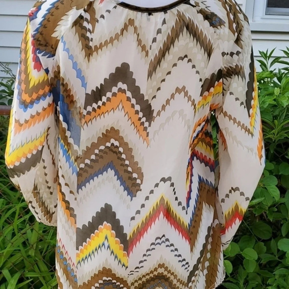 Umgee lacy boho sheer top L - Picture 4 of 11